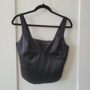 NWT Jason Wu Black Satin Corset Size Medium (never been worn)